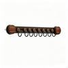 WoodGrain Wall Rack with Hooks | SpaceSaving, NoSurfacemount Hook Bar Rail, for Kitchen 8