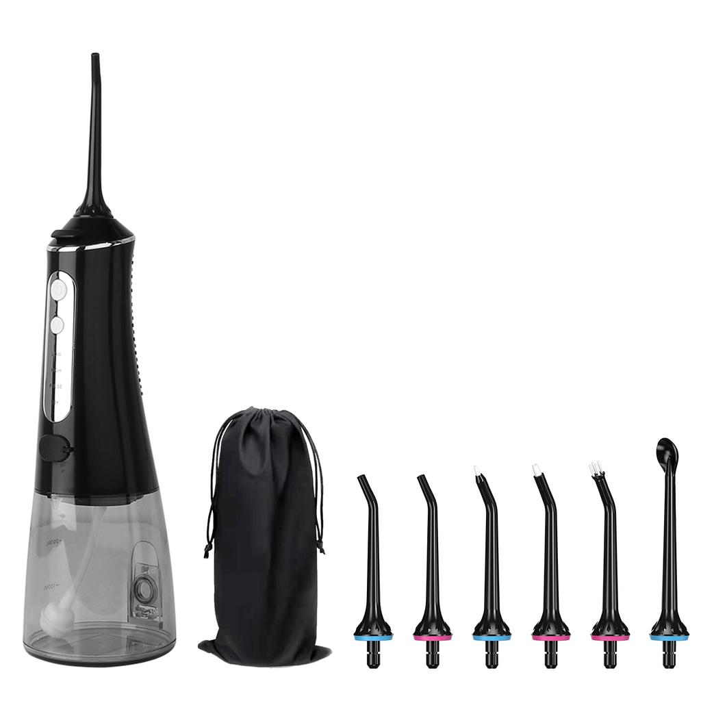 Belaidis „Water Flosser“ dantų burnos drėkintuvas su „pasidaryk pats“ režimu, 300 ml vandens bakelis IPX7, atsparus vandeniui