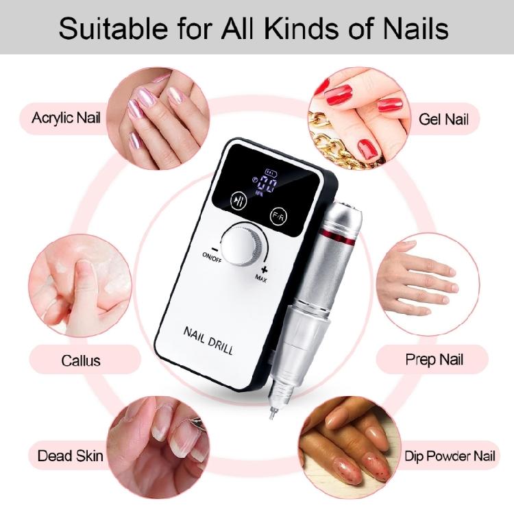 45000RPM Electric Nail Drill Machine Nail File Machine for Acrylic Nails Gels