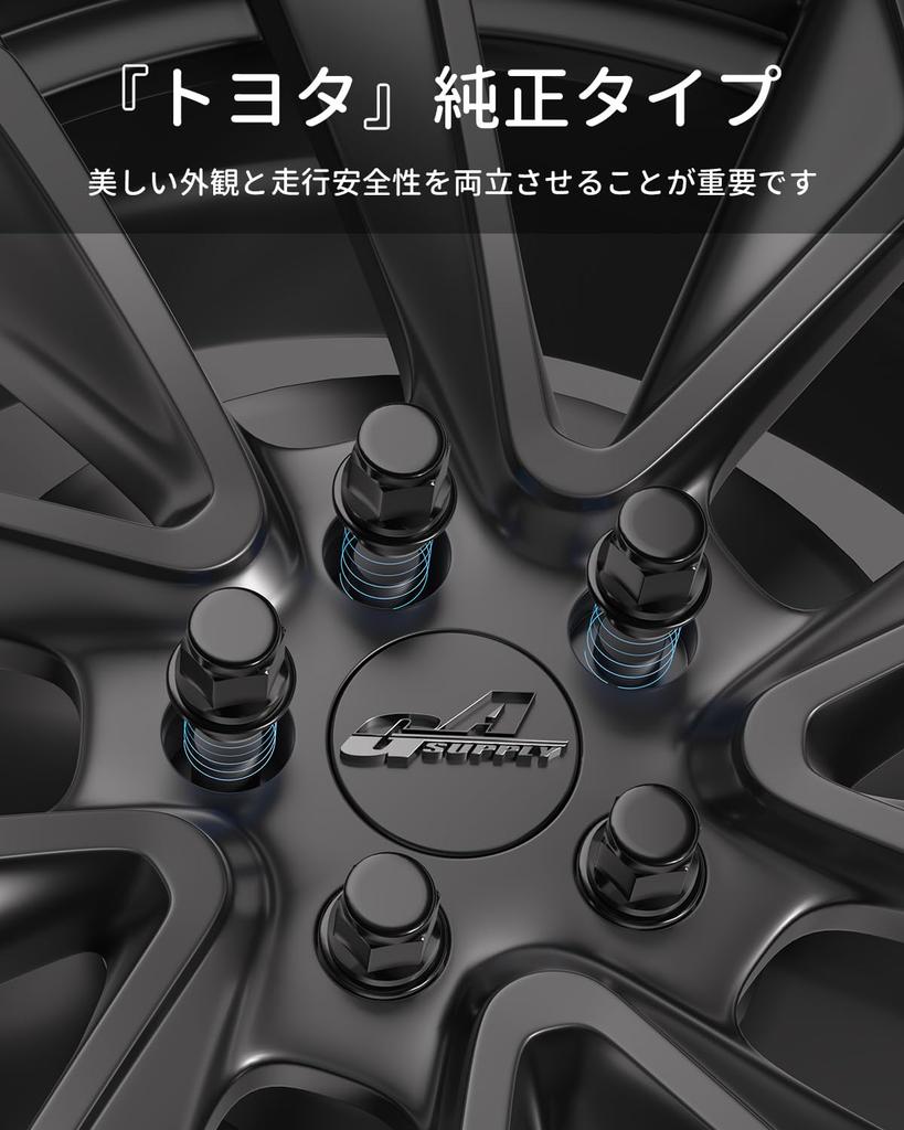 GAsupply Lug Nuts For 5 Nut Type Aluminum Wheels, 1.5 Inches (37 Mm), Short