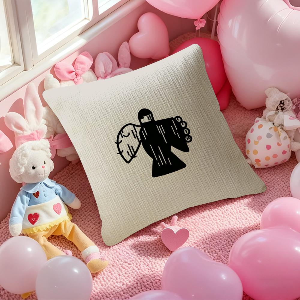 Aargentinian M-Milo Jj Cushion Cover Natural Linen Pillow Case Double-Sided Print Decorative Sofa Pillowcase Home Decor Gift