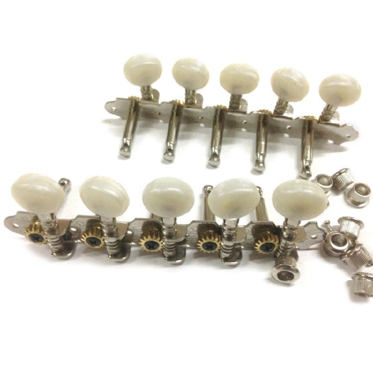 5L/5R Guitar Tuning Keys Tuners Machine Head 10 String Gold Plated Single Hole