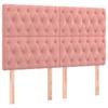 Maison Exclusive - Tête de lit Rose 160x7x118/128 cm Velours