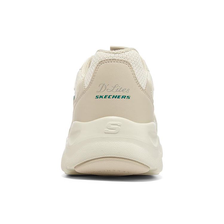 Skechers DLites Airy Mesh Synthetic Leather Lace-Up Low-Top Dad Shoes Men Sneakers Off-White 894044-OFWT