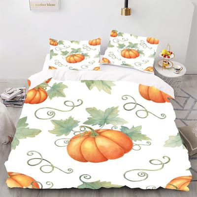 Halloween - Stijl Digitaal Gedrukt Dekbedovertrekset - Polyester - Slaapkamer Decoratie - 1 Dekbedovertrek + 2 Kussenslopen (geen kussenkern)