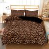 Black And White Zebra And Leopard Animal Fur 3d Printing Quilt Cover Bedding Set Quilt Cover Pillowcase Three-Piece Set