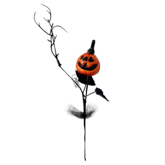 Halloween Artificial Pumpkin Branches Faux Fall Pumpkin Bouquet Fake Pumpkin Maple Leaf Picks for Harvest Thanksgiving Floral Arrangement Tabletop