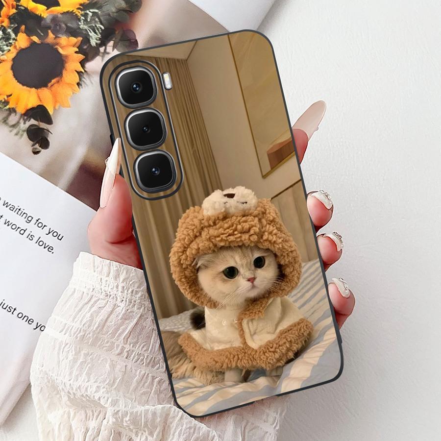 For Infinix Hot 60 Hot60i Case Cover lovely heart Pattern Soft Silicone Funda for infinix hot 60 Hot 60 i X6728 Shockproof Capa