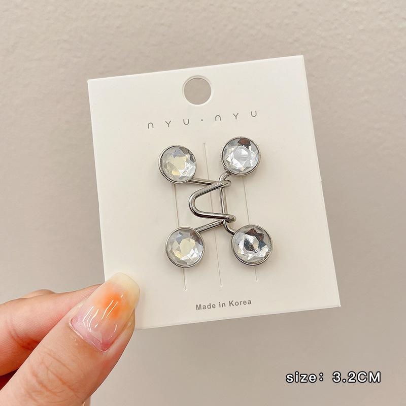 Women'S Brooch Set Tighten Waist Brooches For Women Skirt Pants Jeans Adjustable Waist Clip Metal Pins Clothing Accessories