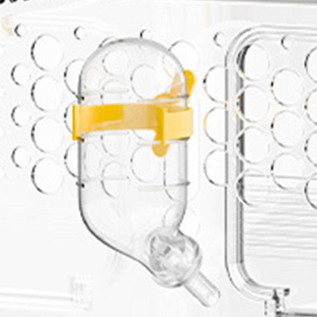 Bird Travel Carrier Transparent Portable Breathable Parrot Cage Flying Squirrel Carrier for Parakeets Conures Canaries Budgies