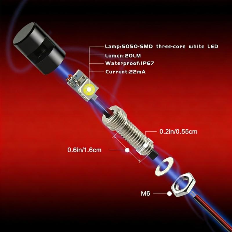 Trailer Marker LED Light Clearance Light License Plate Lamp LED Side Marker Light Indicators for Campers Trucks