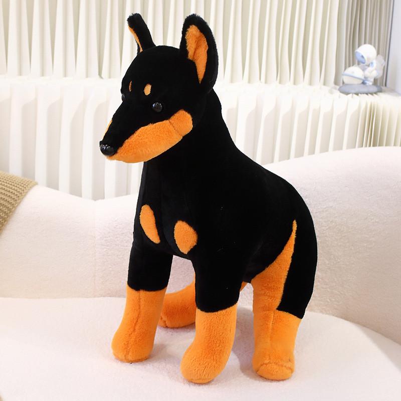 

Dobermann Sitting Dog Plush Toy Animal Stuffed Doll Home Decoration Gift Kids 40cm