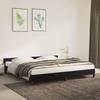 VidaXL Bed Frames with Headboard Slat Base Upholstered Bed Slat Frame Double Bed Adult Bedroom Furniture Black 347593