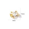 2 Pcs Ocean Jewelry Charms Goldfish Whale Lobster Clear Cubic Zirconia Brass Pendants For Diy Necklace Bracelet Making Findings