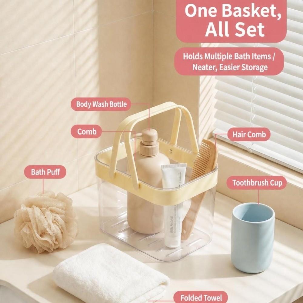 Handheld Sundries Organizer Basket Dopamine Kitchen Sink Organizer for Kitchen&Bathroom