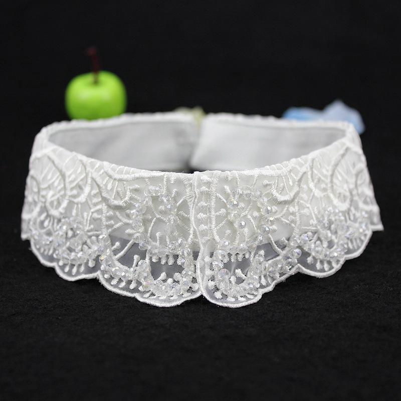 Perfekte Übereinstimmung Perlen Damen Falscher Kragen Hemd Spitze Abnehmbarer Kragen Für Damen Fake Kragen Abnehmbar Kleidung Accessoires Nep Kragen Halsband