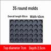 Non-stick 40-Cavity Round Cake Baking Mold