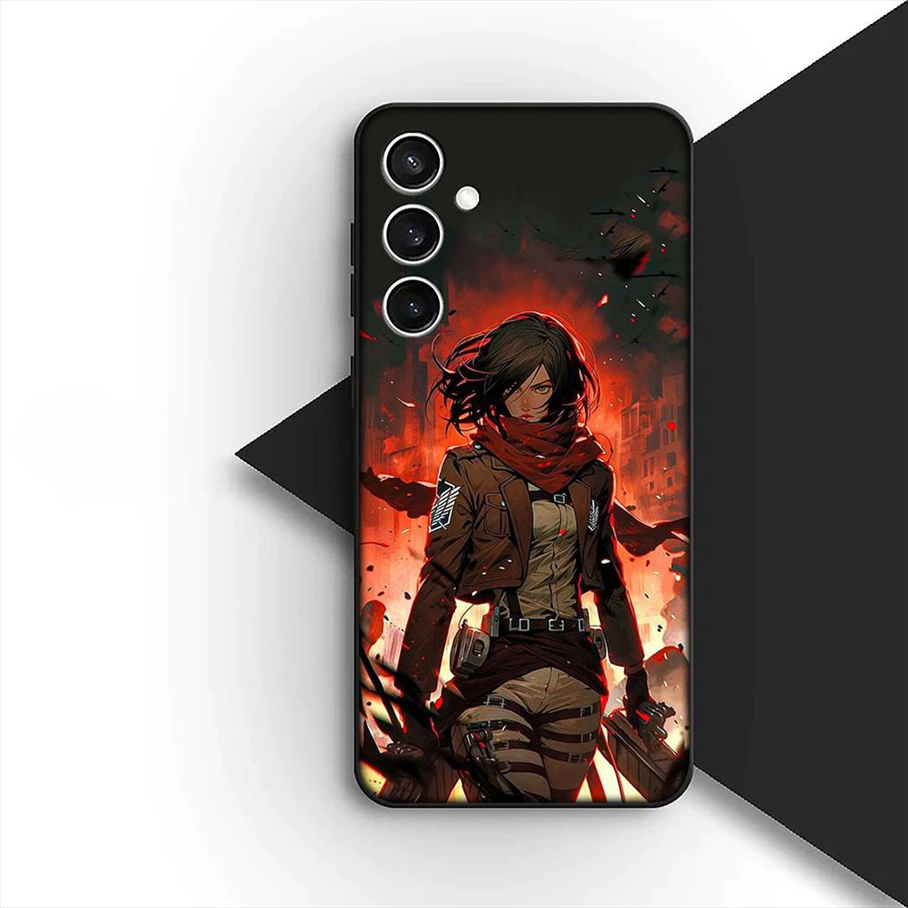 Levi Attack On Titan Eren Jaeger Phone Case for OPPO A80 A18 A16 A40 A17 A15 A38 A78 A79 A54 A57 A12 A60 4G 5G Protective Cover