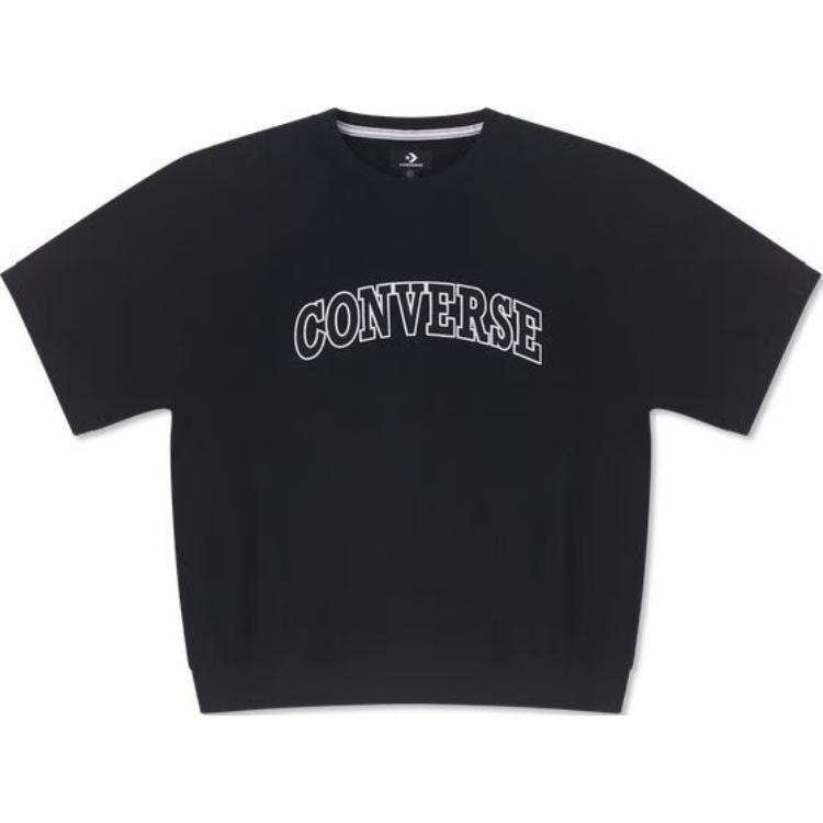 Converse Retro Chuck Crew T-shirt Asia Sizing Black Men s 10026428-A01 L