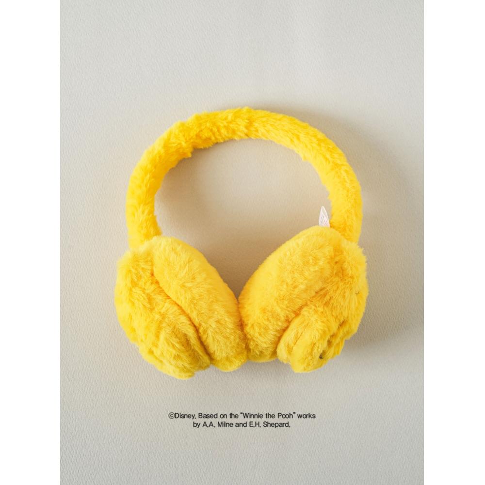 Daiso Disney Winnie The Pooh Character Plush Earmuffs Yellow