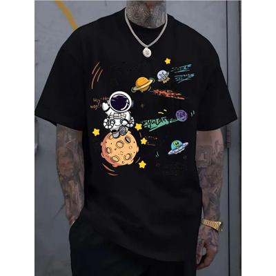 Taglie Europee Camicia Sportiva Casual a Maniche Corte da Uomo con Elegante Stampa 2D, Realizzata in Materiale Elastico e Confortevole