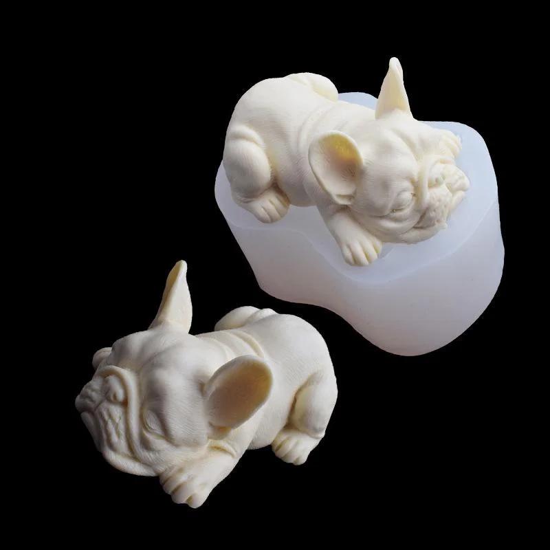 New Dog Soap Silicone Mold for Fondant Chocolate Candy Cake Decorating Candle Making Mould Home Decoration Ornaments