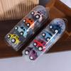 4 Stück Mini-Auto-Modellspielzeug Simulation Rückziehauto Spielzeug Cartoon Schiebe-Trägheitsfahrzeug Spielzeug für Kinder Geburtstagsgeschenke