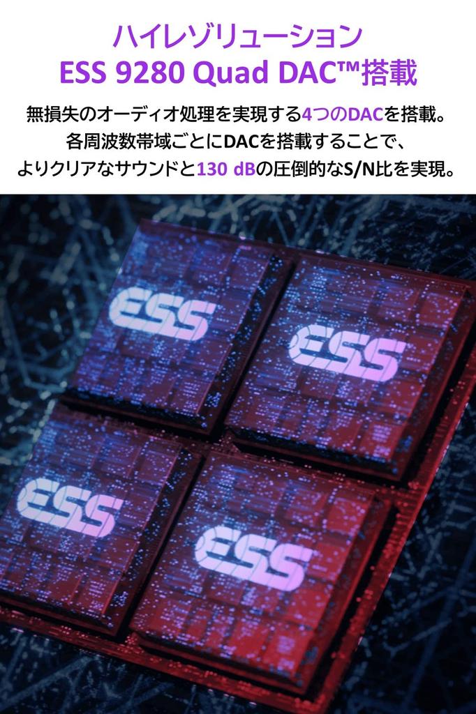 ASUS ROG Fusion II 300 Gaming Headset ESS 9280 Quad DAC Virtual Surround Sound AI Microphone Lightweight Black (High-Resolution / 7.1ch /