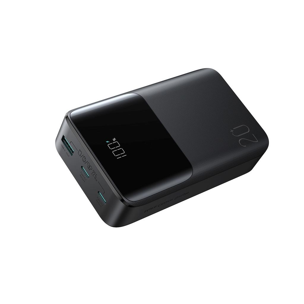Powerbank 20000mAh 22.5W USB-A USB-C with Display JR-QP192 Mini - Black