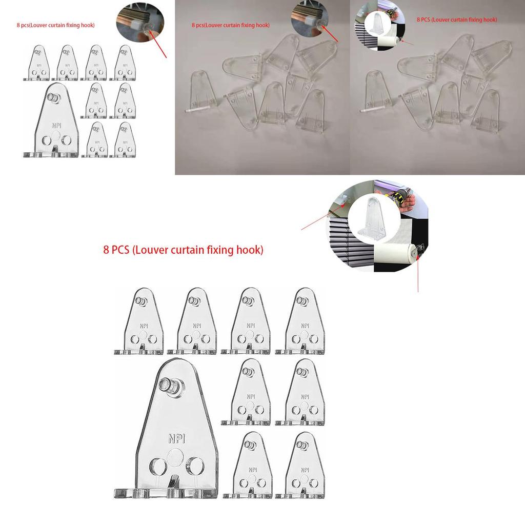Durable Plastic Windproof Hook For Blinds And Curtains Fits All Types Of Curtains