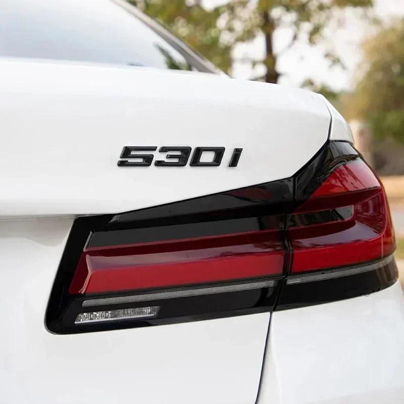 Insignia Emblema Calcomanía Pegatina Letras 3D ABS para Maletero de Coche Para BMW Serie 5 520i 525i 528i 530i 535i 540i E39 E60 E61 F10 F11 G30 tv2