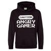 AWD Childrens/Kids Caution Angry Gamer Hoodie