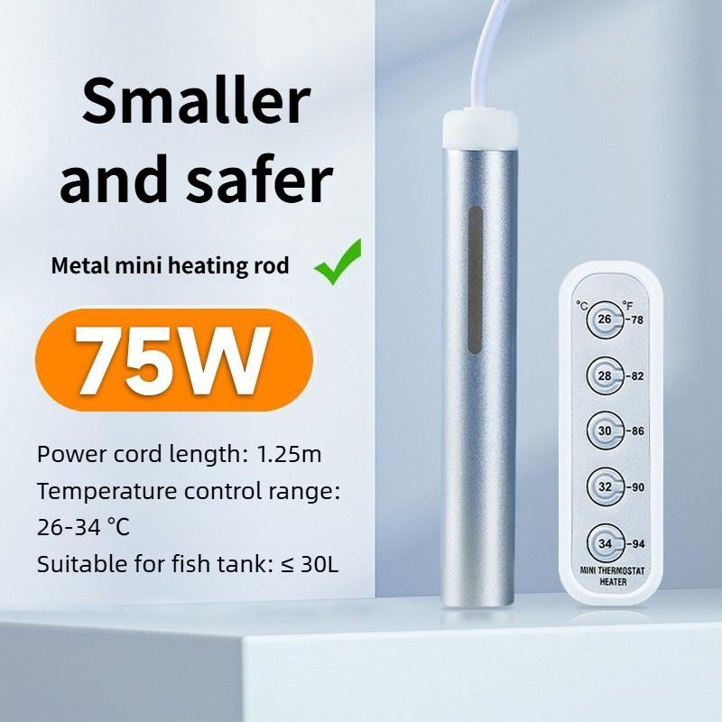 Aquarium Low Water Level Heating Rod Fish Tank Heating Rod Automatic Constant Temperature Digital Display Turtle Tank Heater