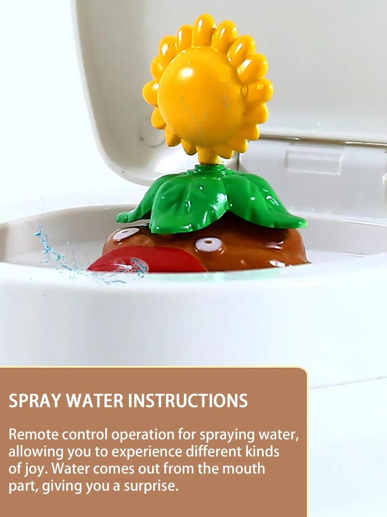 Remote-Controlled Toilet Prank Toy With Water Jet
