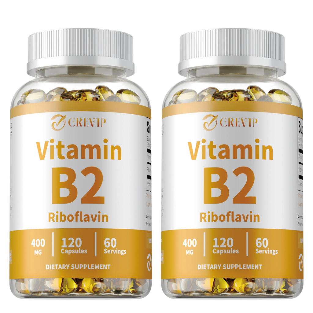 Grevip - 400 mg Vitamin B2 (Riboflavin) Capsules