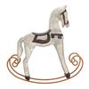 Rocking Horse Ornament Vintage Decorative Table Decoration Resin Iron Bookshelf Decor