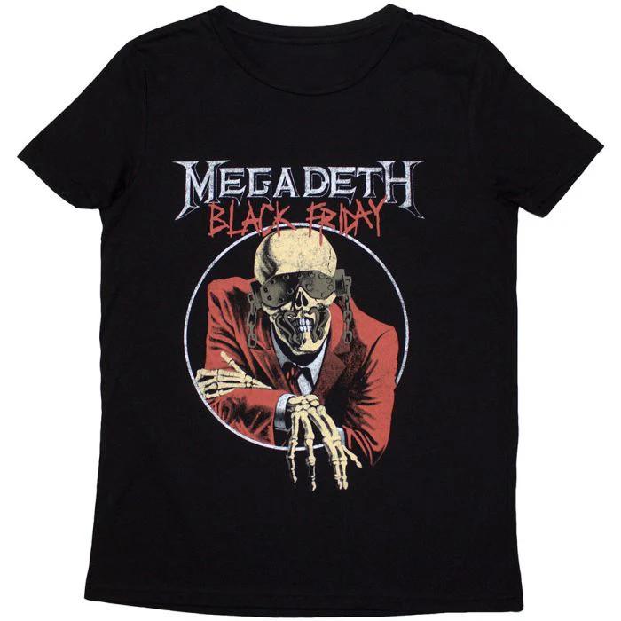 Megadeth Черная Пятница Футболка Группы Унисекс Концертные Все Размеры AR688 Унисекс Футболка S
