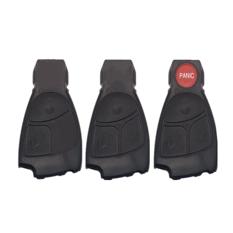 Mercedes-Benz Black Edge Smart Key Shells (3 Models), Compatible Without Battery Holder