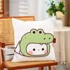 Cute BBubu Dudu Pillow Cases for Bedroom Living Room Sofa Home Decor Polyester Cushion Cover with Zipper