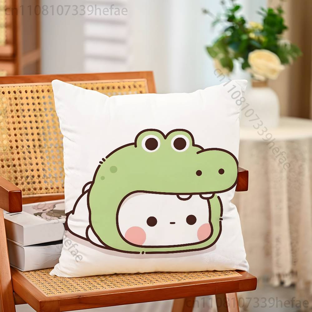 Cute BBubu Dudu Pillow Cases for Bedroom Living Room Sofa Home Decor Polyester Cushion Cover with Zipper