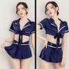 Sex Cosplay Sexy Lingerie Woman Sailor Outfit Split Body Flight Attendant Uniform Seductive Nightclub Outfit Cosplay Erotic Maid