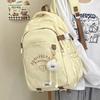 Korean version of fashion embroidered alphabet backpack cross-border nylon large-capacity leisure travel tide school commuter backpack