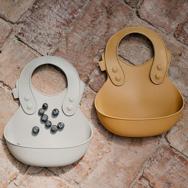 BIBS Baby Overalls Baby Food Bib, Earth, 1 Piece