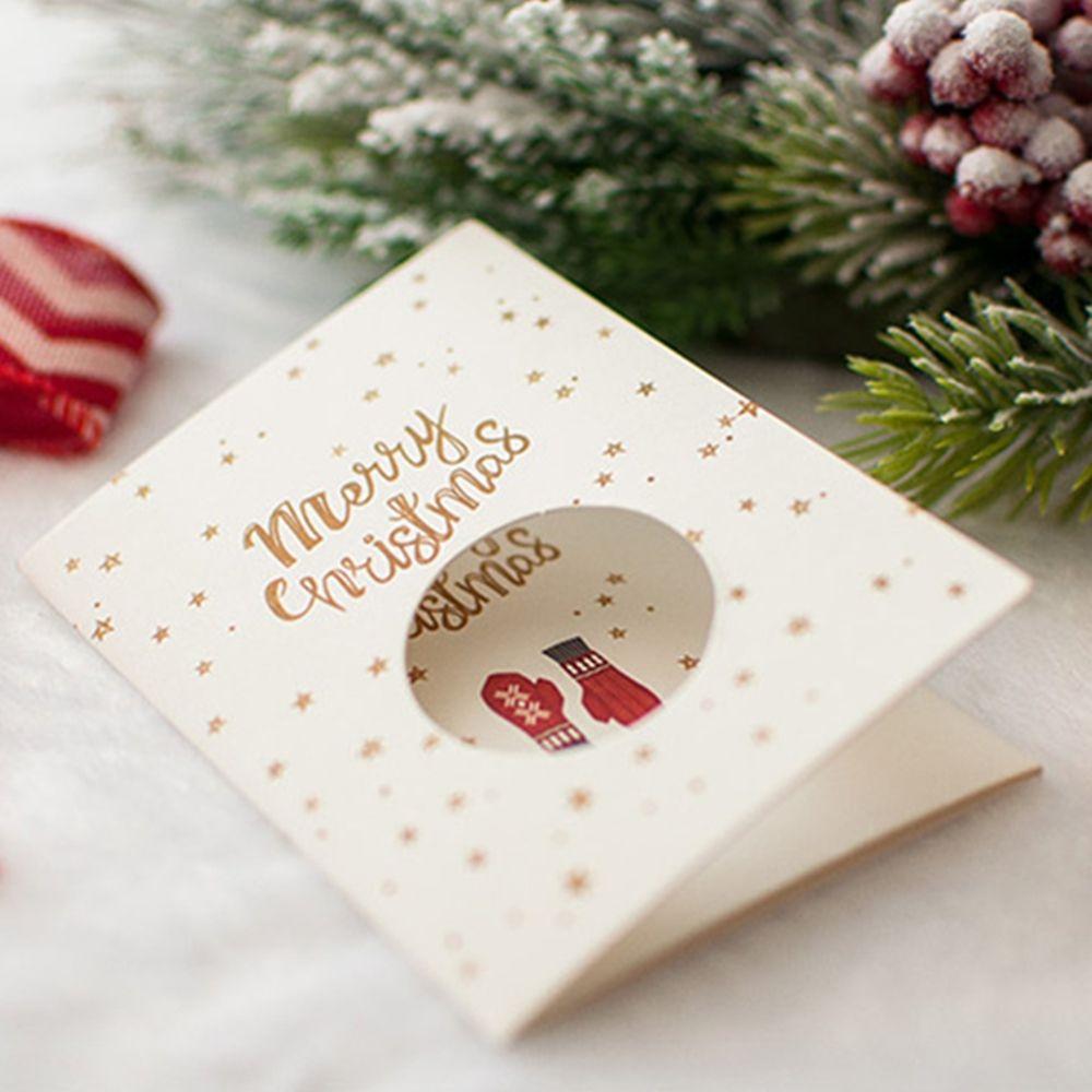 Stickers Wishes Card Merry Christmas Christmas Greeting Card Best Wishes Wishing Message Cards