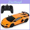 Lamborghini Remote Control Toy Car Rechargeable Kids' Gift Orange Color Play Vehicle
