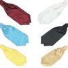 Men's Classic Colorful Silky Satin Wedding Banquet Necktie Cravat Ascot Tie