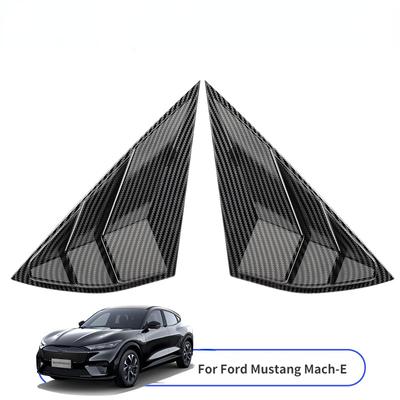 Estilo Cromo Para Ford Mustang Mach-E Ventana Lateral Trasera Toma de Aire Louver Embellecedor Decoración Exterior Persiana Accesorios para Auto