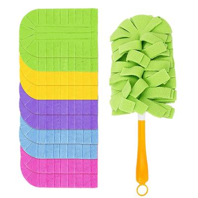 Hand Duster Refills 10 Pieces Reusable Refills Microfiber Pads Flexible Remover 360 Cleaning Heavy Duty Duster For Cleaning