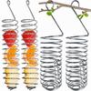 4PCS Parrot Forager Feeder Stainless Steel Bird Hanging Feeder Vegetable Fruit Feeder Basket Food Container Home