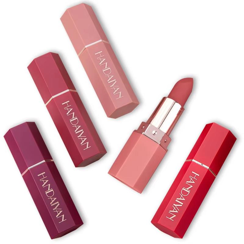 Labiales Mate de Terciopelo Color Nude Impermeables Larga Duración Hidratante Barra de Labios No se Desvanece Labial No Pegajoso Brillo de Labios Maquillaje para Mujeres